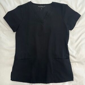 Mandala Black Scrub set